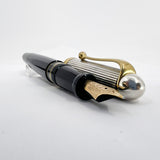 Aurora Large #88 Sterling Silver Cap Fountain Pen - Medium 14kt Gold Nib