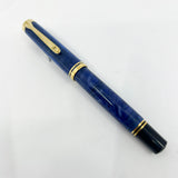 Pelikan Souveran M800 Marbled Blue O' Blue Fountain Pen - Medium 18kt Gold Nib