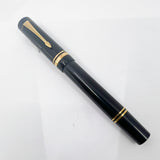 Parker Duofold Centennial (Largest) Black  Fountain Pen - Broad Oblique #91 18kt Gold Nib (Circa 1989)