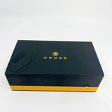 Cross Peerless 125 Black Obsidian Lacquer Fountain Pen - Medium 18kt Gold Nib