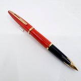 Waterman Carene  Orange Coral Lacquer Fountain Pen - Extra Fine 18kt Gold Nib