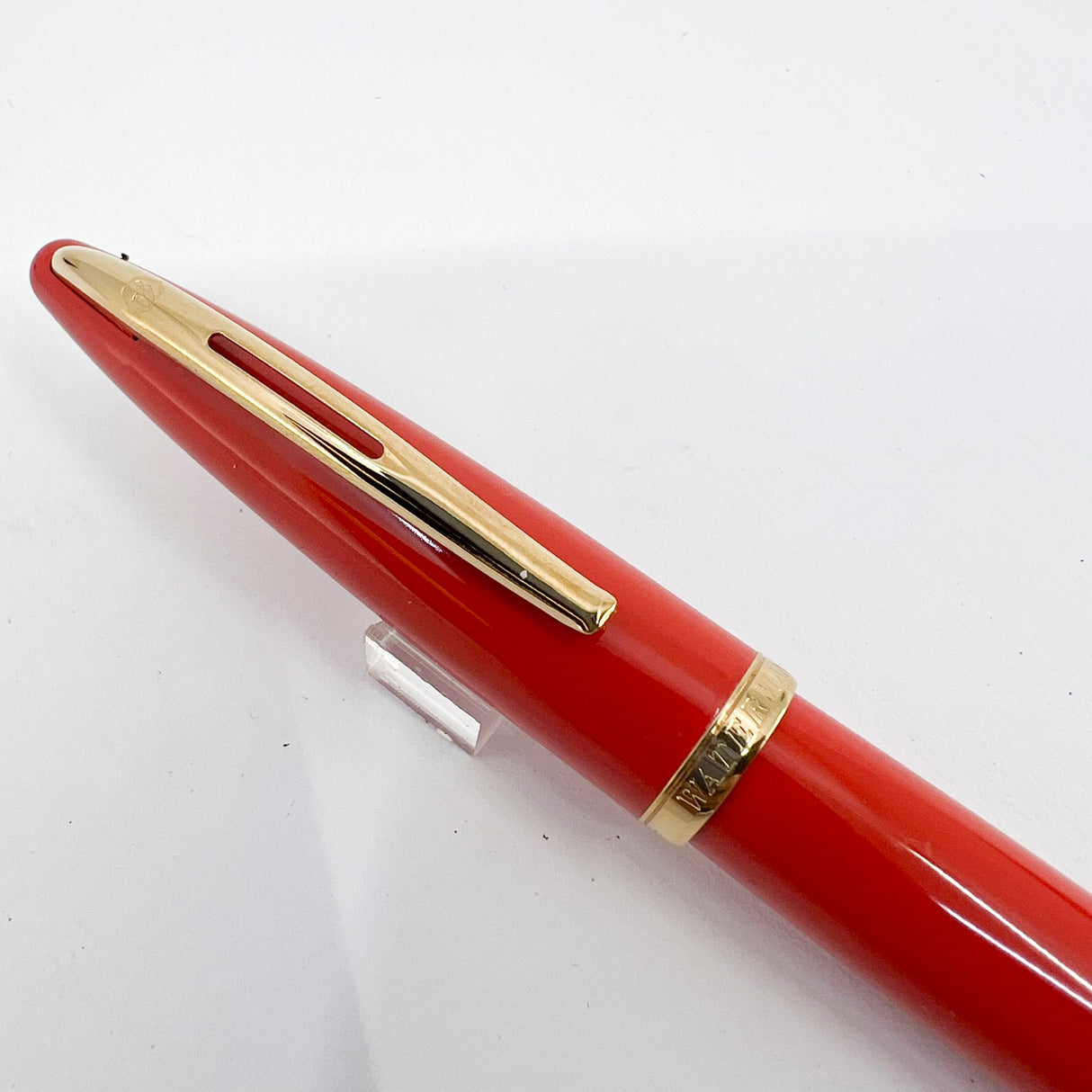 Waterman Carene  Orange Coral Lacquer Fountain Pen - Extra Fine 18kt Gold Nib