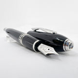 Cross Peerless 125 Black Obsidian Lacquer Fountain Pen - Medium 18kt Gold Nib