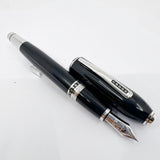 Cross Peerless 125 Black Obsidian Lacquer Fountain Pen - Medium 18kt Gold Nib