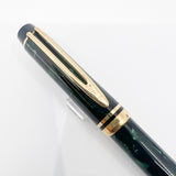 Waterman Rhapsody Marbled Mineral Green Fountain Pen - Fine 18kt Gold Nib