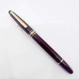 Montblanc #144 Bordeaux Resin Fountain Pen - Medium 14kt Gold Nib