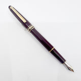 Montblanc #144 Bordeaux Resin Fountain Pen - Medium 14kt Gold Nib