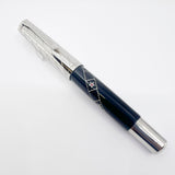 Pelikan Souveran M1005  Silver Screen Limited Edition Fountain Pen - Medium 18kt Gold Nib
