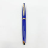Waterman Royal Blue Carene Fountain Pen - Fine 18kt Gold Nib