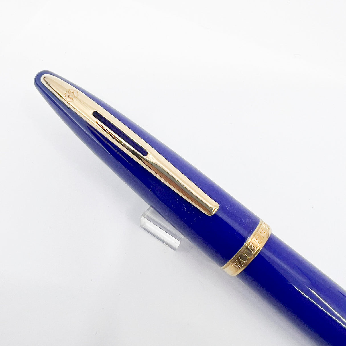 Waterman Royal Blue Carene Fountain Pen - Fine 18kt Gold Nib
