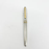 Montblanc Meisterstück Solitaire Barleycorn Sterling Silver  #144 Fountain Pen - Fine 14kt Gold Nib