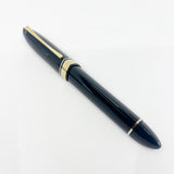 OMAS Oversized Blue/Black #360 Triangulated Fountain Pen - Fine 18kt Gold Nib