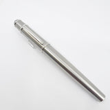 Cartier Diabolo Brushed Stainless Steel Fountain Pen - Medium 18kt Gold Nib