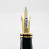 Parker Centennial (Largest Size) Black Duofold Fountain Pen (Circa 1991) - Broad Oblique (#89) 18kt Gold Nib