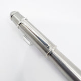 Cartier Diabolo Brushed Stainless Steel Fountain Pen - Medium 18kt Gold Nib