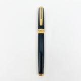 Waterman Oversized Exception 4-Sided "Night & Day" Gold-Plated Striped Fountain Pen - Broad 18kt Gold Nib