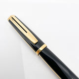 Waterman Oversized Exception 4-Sided "Night & Day" Gold-Plated Striped Fountain Pen - Broad 18kt Gold Nib