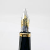 Waterman Oversized Exception 4-Sided "Night & Day" Gold-Plated Striped Fountain Pen - Broad 18kt Gold Nib