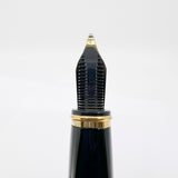 Waterman Oversized Exception 4-Sided "Night & Day" Gold-Plated Striped Fountain Pen - Broad 18kt Gold Nib