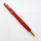OMAS for  Armando Simoni Club/1990's -   Milord Paragon Coral Fountain Pen - Oblique  Broad 18kt Gold Nib