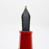 OMAS for  Armando Simoni Club/1990's -   Milord Paragon Coral Fountain Pen - Oblique  Broad 18kt Gold Nib