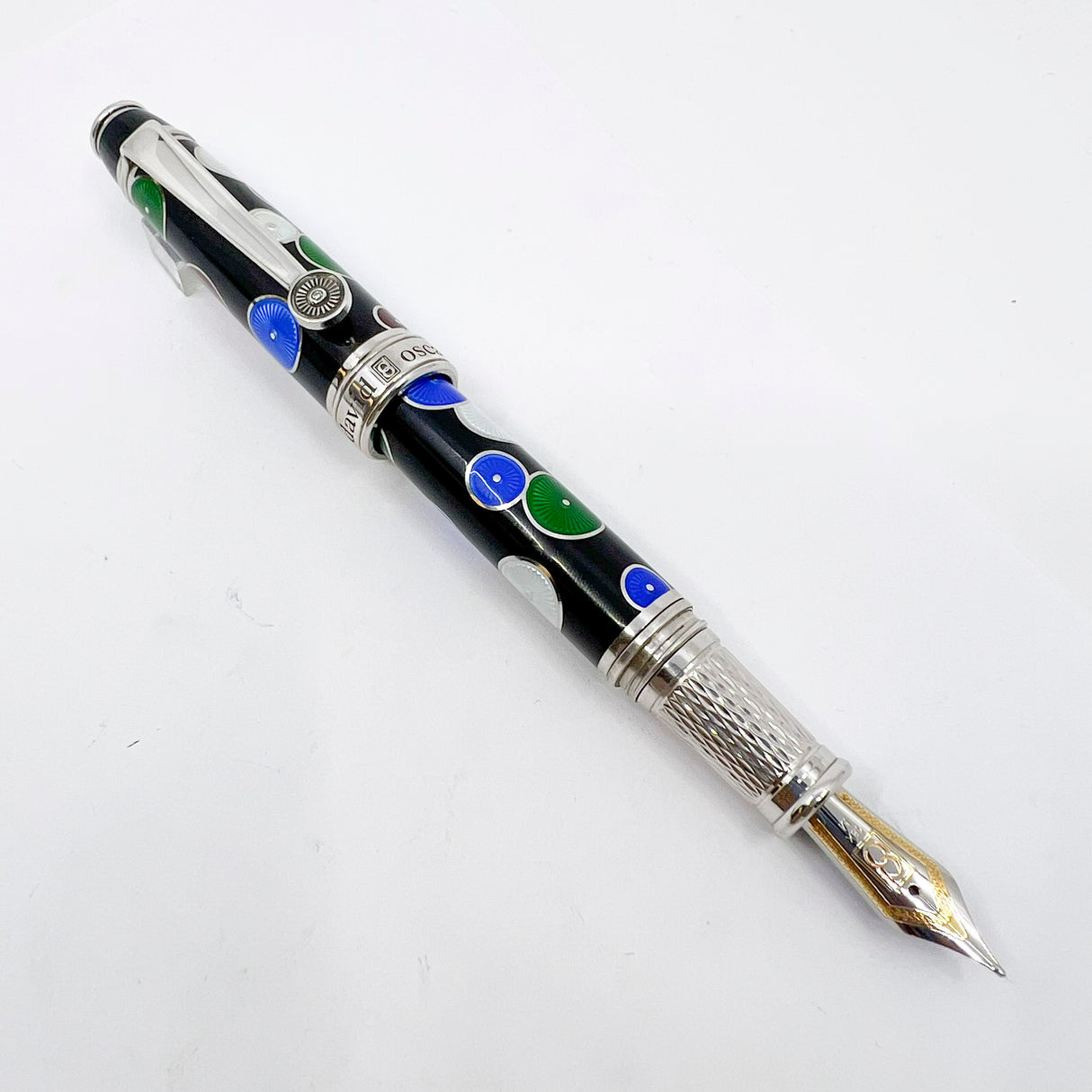 David Oscarson Pierrot Pierrette Fountain Pen Limited Edition of 88 Pens - Medium 18kt Gold Nib