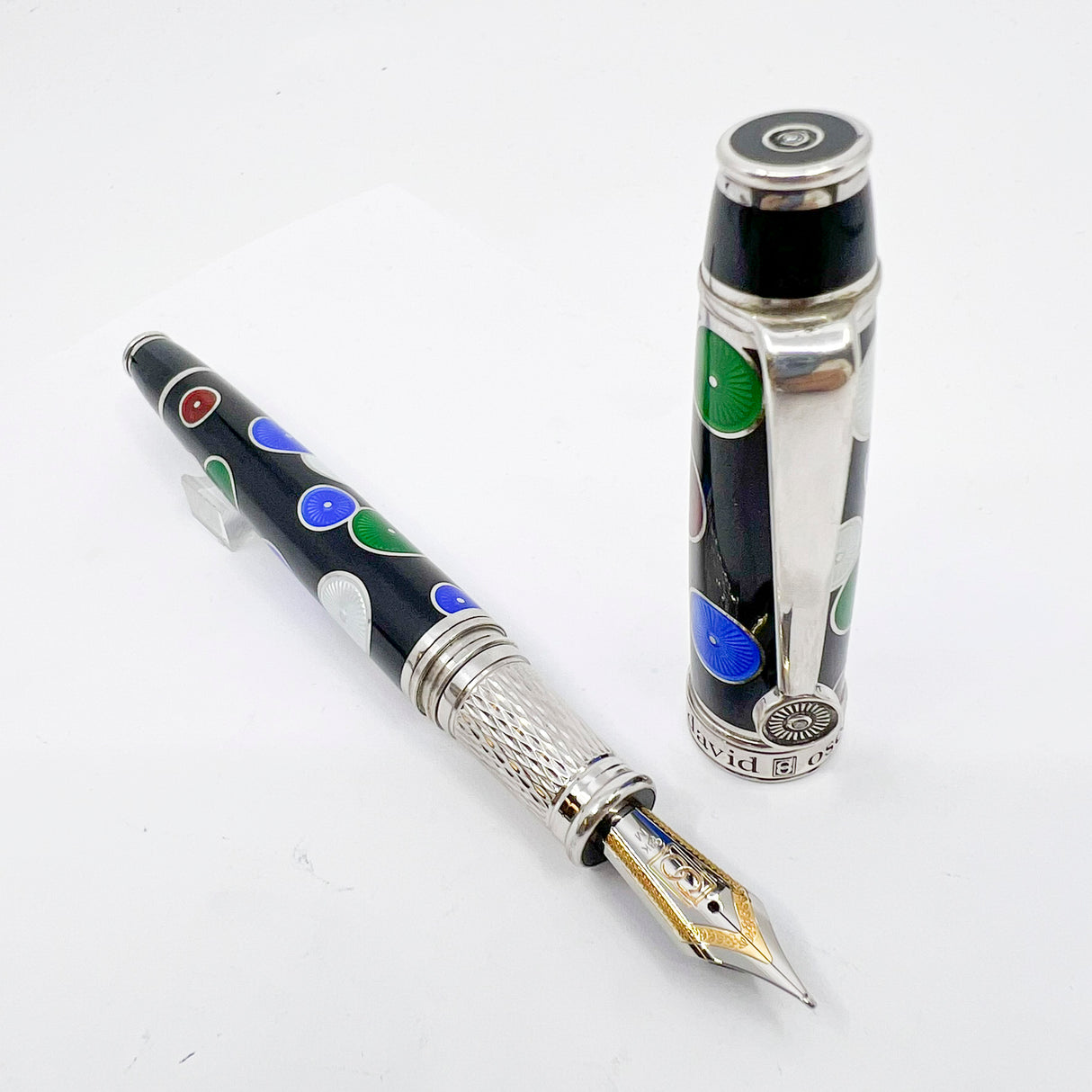 David Oscarson Pierrot Pierrette Fountain Pen Limited Edition of 88 Pens - Medium 18kt Gold Nib