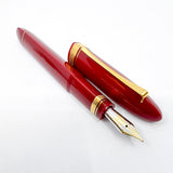 OMAS #360 Triangular Body Burgundy Fountain Pen - Medium 18kt Gold Nib