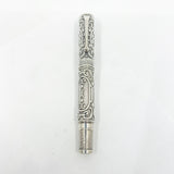 Aurora Benvenuto Cellini Sterling Silver Limited Edition Fountain Pen - Medium 18kt Gold Nib