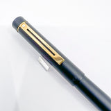 Sheaffer Full Size Targa Matte Black Fountain Pen - Medium 14kt Gold Nib