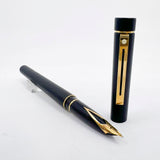 Sheaffer Full Size Targa Matte Black Fountain Pen - Medium 14kt Gold Nib