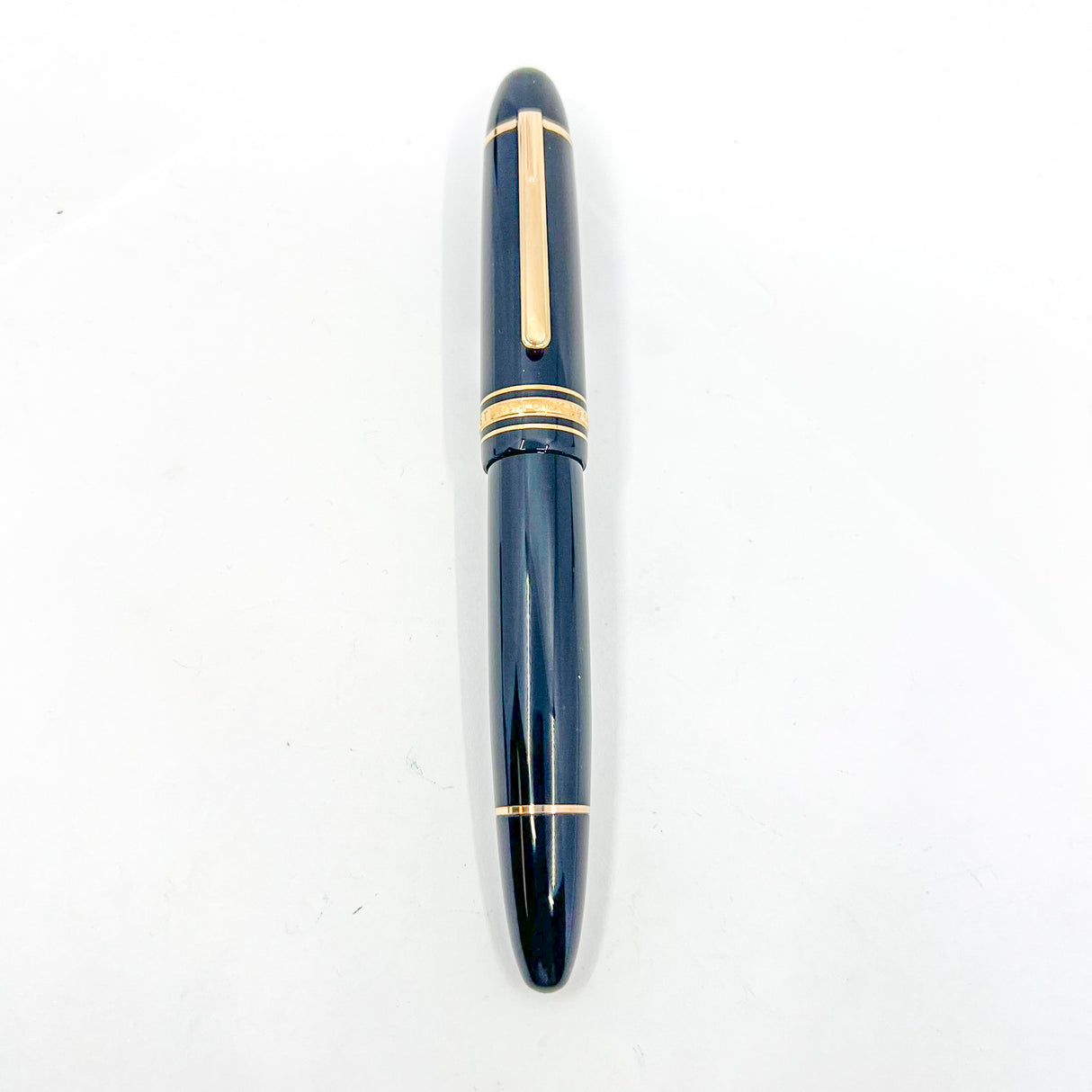 Montblanc Special Order Meisterstuck #149 (Largest) Fountain Pen - Bespoke Fine 18kt Gold Nib with Authentic  Ruby  Embedded + Special Nib Engraving