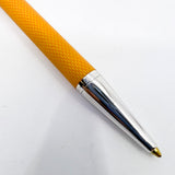 Graf Von Faber Castell Yellow Resin Guilloche Ballpoint Pen