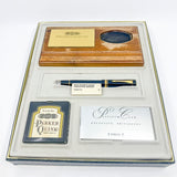 Parker Centennial (Largest Size) Black Duofold Fountain Pen  - Special Presentation Box & Contents for the 100th Anniversary of the Parker Pen Company - Medium 18kt Gold Nib