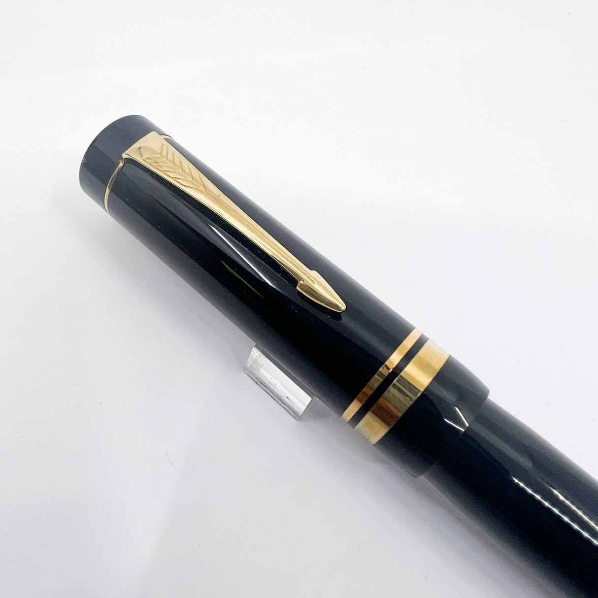 Parker Centennial (Largest Size) Black Duofold Fountain Pen  - Special Presentation Box & Contents for the 100th Anniversary of the Parker Pen Company - Medium 18kt Gold Nib