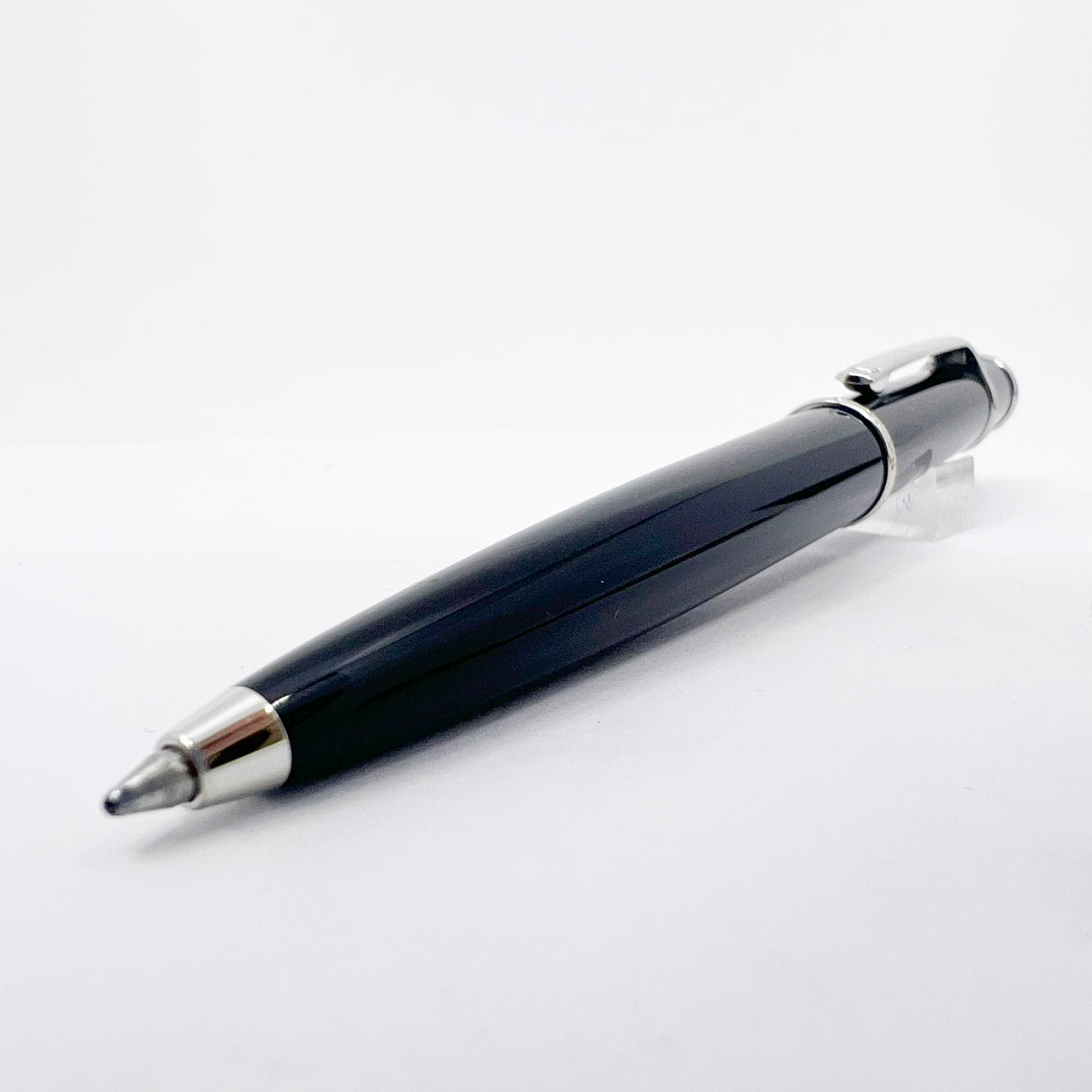 Cartier Diabolo Black Ballpoint Pen - Platinum-Plated Trim