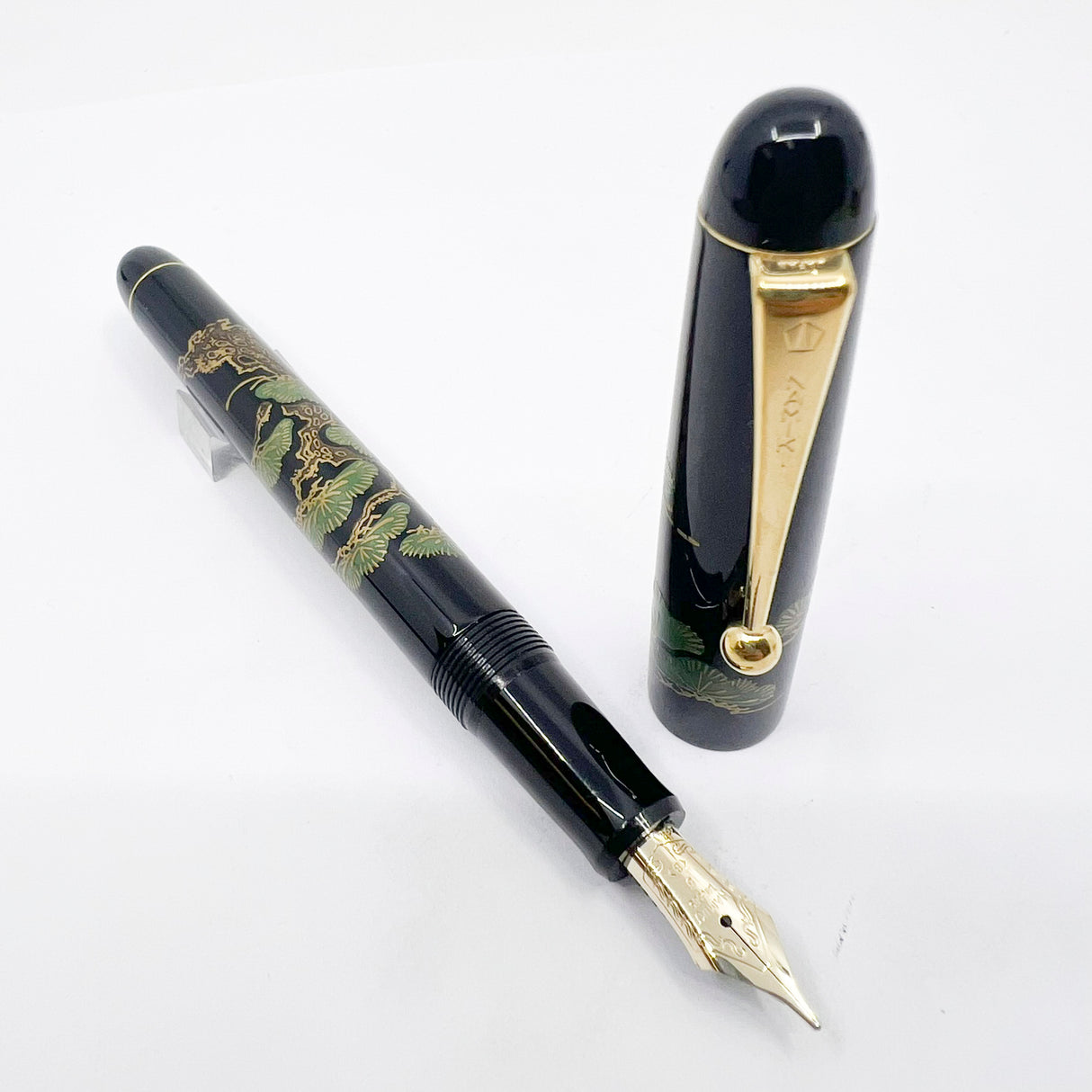 Namiki Nippon Art Pinetree Bonzai Fountain Pen  - Broad 14kt Gold Nib