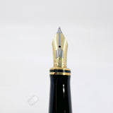 Parker Duofold International (Standard Size) Pearl & Black Fountain Pen  - Medium 18kt Gold Nib