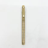 Sheaffer Full-Size Targa Gold-Plated Medici Fountain Pen - Fine 14kt Gold Nib