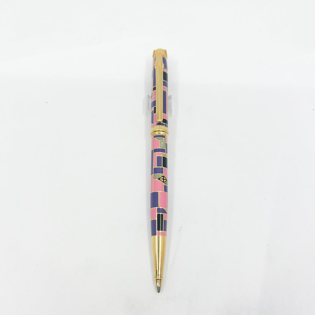 Elysee Ballpoint Chinese Lacquer Cloisonne Parthenon Vernissage "Edition 90"  - Circa 1990