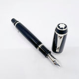 Montblanc Extra Large Boheme Retractable Fountain Pen  - Stoneless Model - RARE - Made for a Short Period Circa 2002 - Stub-like Broad 18kt Gold Nib