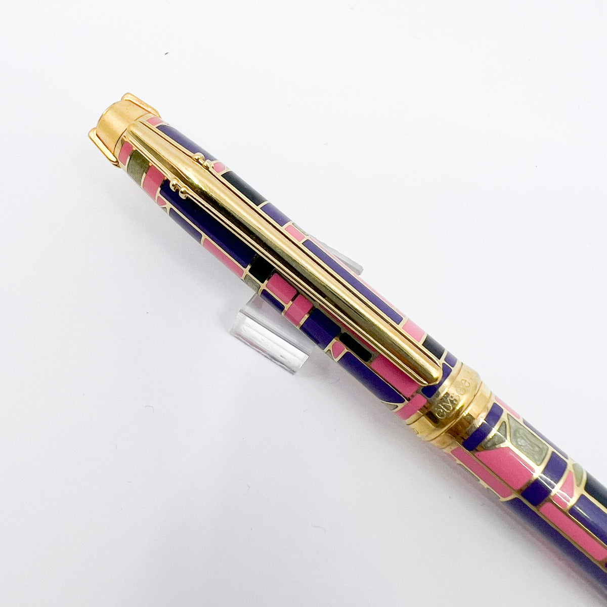 Elysee Ballpoint Chinese Lacquer Cloisonne Parthenon Vernissage "Edition 90"  - Circa 1990
