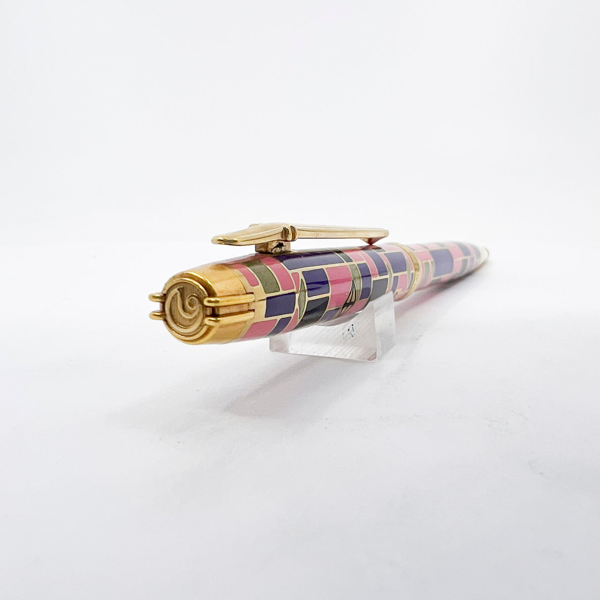 Elysee Ballpoint Chinese Lacquer Cloisonne Parthenon Vernissage "Edition 90"  - Circa 1990