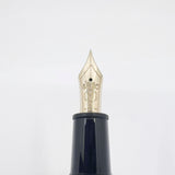 Montblanc #146 LeGrand Meisterstuck Black Resin Fountain Pen - Flexible Extra-Fine 14kt Gold Nib