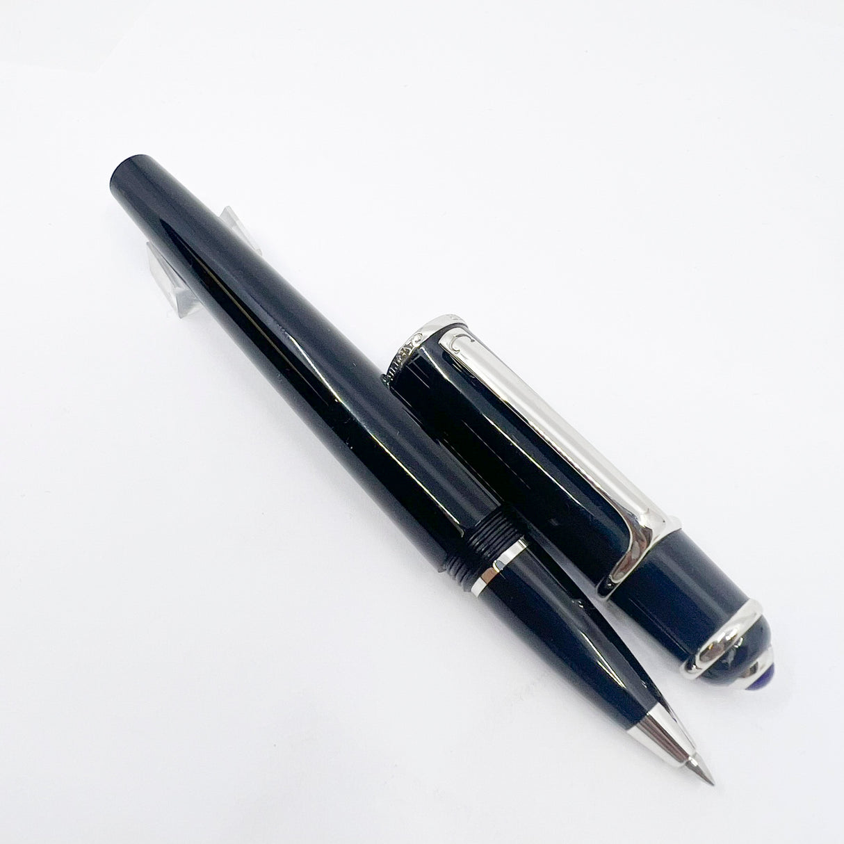 Cartier Diabolo Black Rollerball - Platinum-Plated Trim