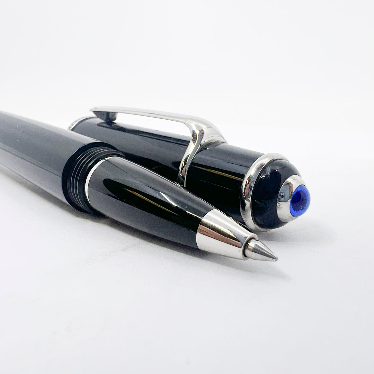 Cartier Diabolo Black Rollerball - Platinum-Plated Trim