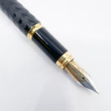 Waterman Man 100 Opera  Black Chased Fountain Pen - Medium 18kt Gold Nib