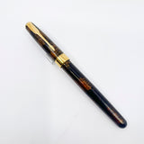 Parker Sonnet Chinese Laque Vision Fonce/Dark Brown & Gold Flecks Fountain Pen - Fine 18kt Gold Nib