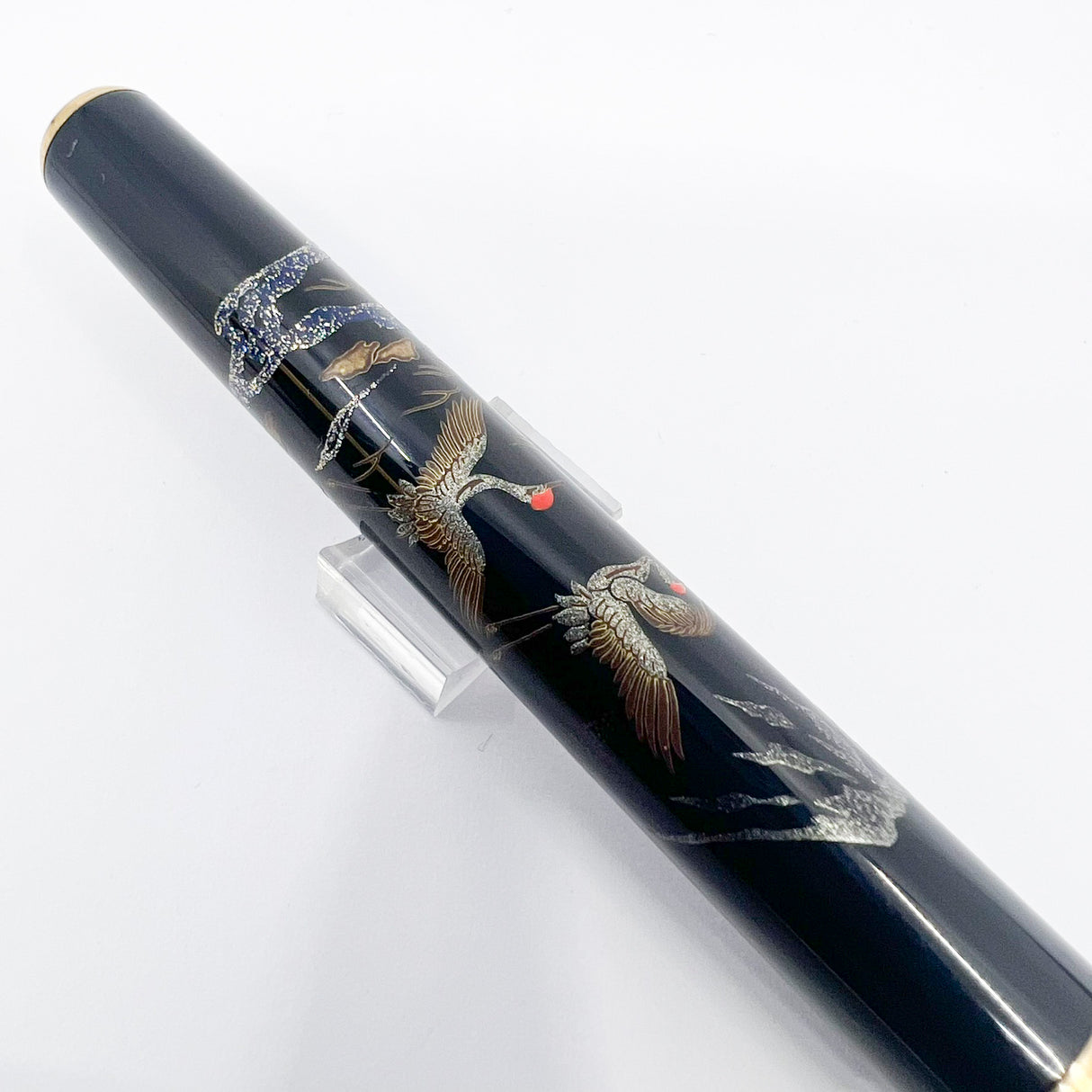 Platinum "Modern Maki-e" Cranes Fountain Pen - Broad 18kt Gold Nib