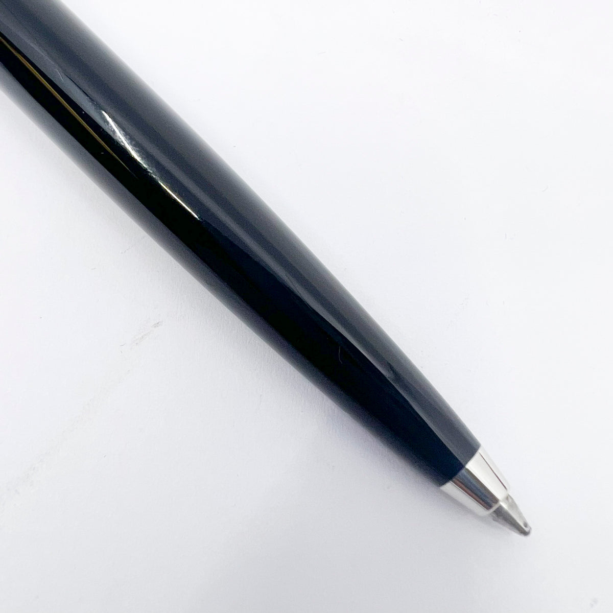 Cartier Diabolo Black Ballpoint Pen - Platinum-Plated Trim